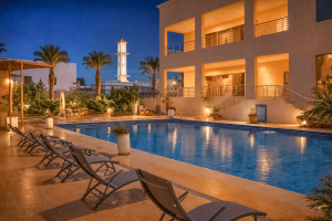 Pool Night view